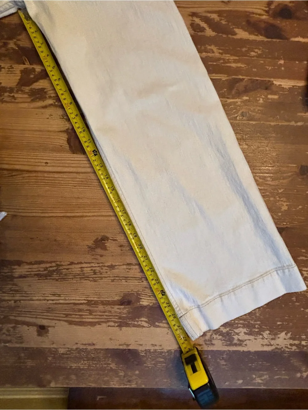 G. Label Wide Leg Cream Denim Jeans. Size 29 - Picture 6 of 10